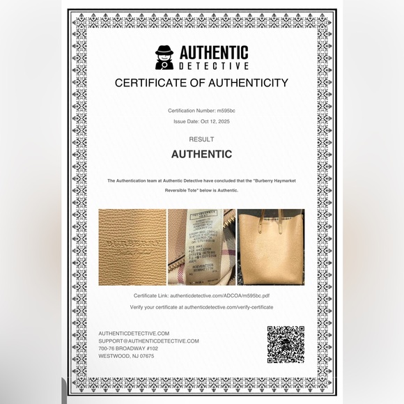 BURBERRY XL Tote/Shopping Bag with COA - Picture 12 of 12